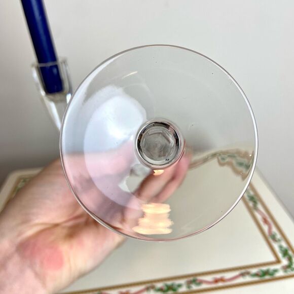 PAIR Oneida Hand-Cut Lead Crystal Taper Candle Holders 8.25โ Modern Elegance Cle - Picture 6 of 8